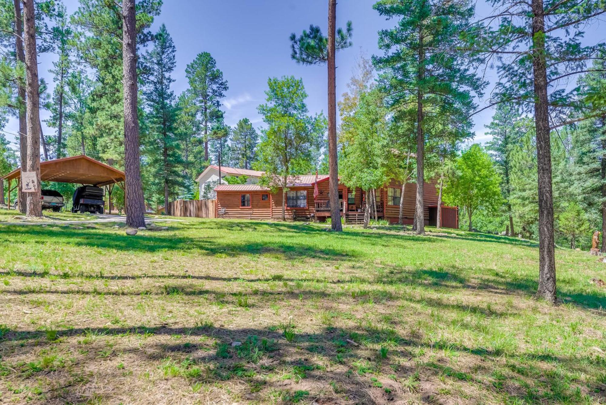 Unique Bear Country Cabin In Ruidoso With Hot Tub! Bagian luar foto